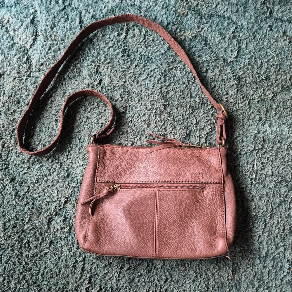 The Sak Brown Faux Leather Shoulder Bag
